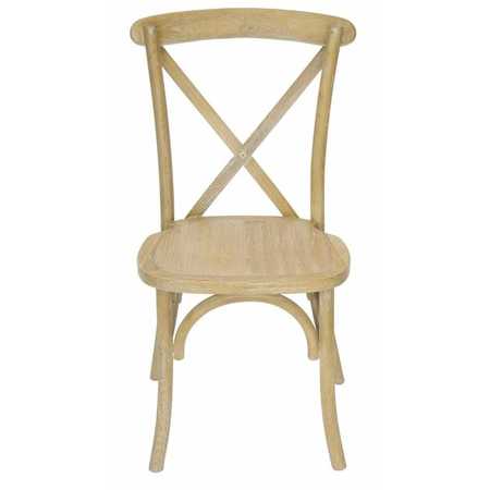 Atlas Commercial Products Madison Cross Back X-Back Chair, Oak Wood XBC4OAK